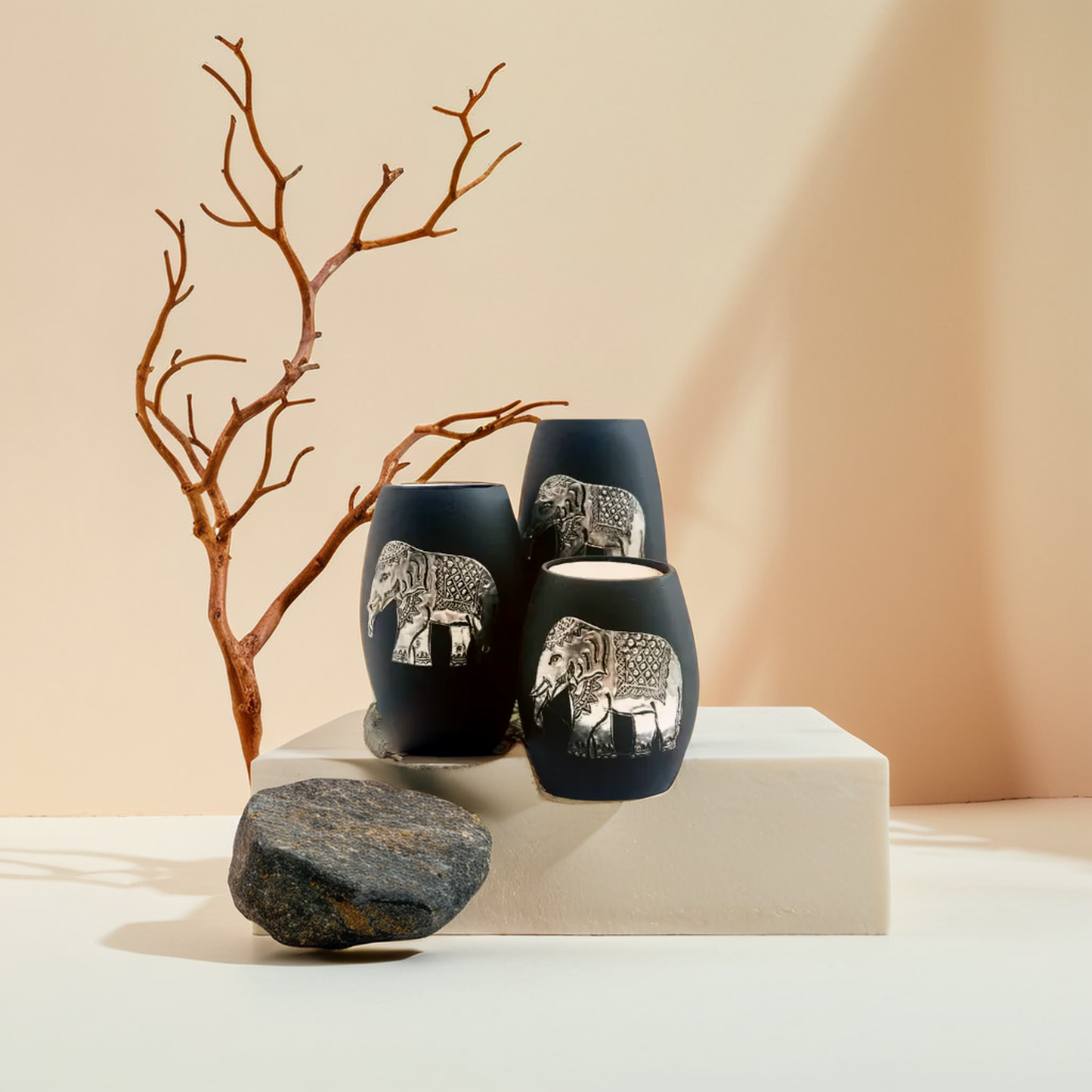 3 pieces candle holder