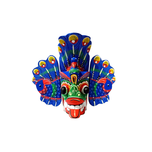 Kaduru Wooden Mask- (Mayura Raksha)