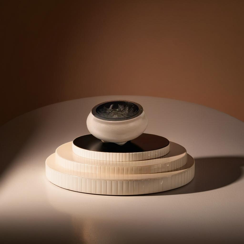 Round incense bowl