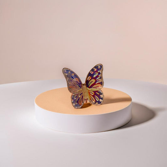 Crystal flying butterfly