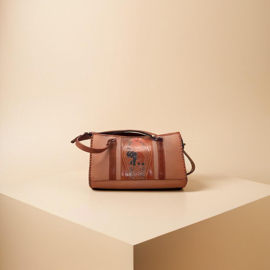 step ceylon leather bag