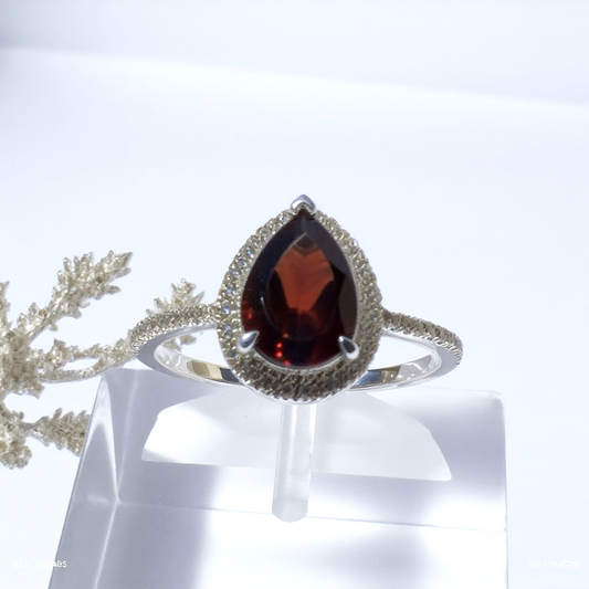 Pear shaped ring